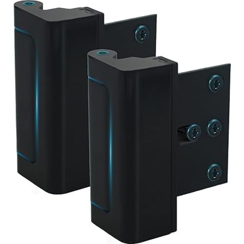 Dwell+Good Door Locks (2-Pack) - Easy To Install Aluminum Home Security Door Locks for Front Door - Child Proof Door Lock for Kids Safety - Withstand 800 lb of Force & Tamper Proof Top Door Lock Latch