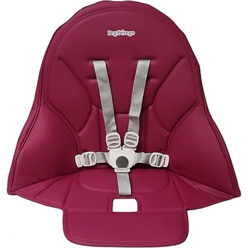 Peg Perego Siesta/Prima Pappa Zero 3 high Chair Replacement Upholstery with seat Belt, Berry (Fuscia Pink)