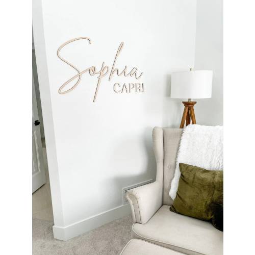 Stacked Custom name sign, wood name sign, nursery sign, nursery letters, children&#39;s decor, nursery decor, instant preview, girls room