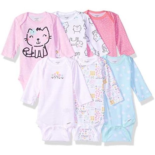 Onesies Brand baby-boys 6-pack Long Sleeve Bodysuits