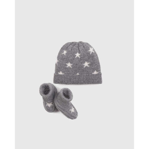 Washable Cashmere Beanie & Bootie Set