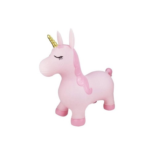 Kaper Kidz Bouncy Rider Pink Pearl The Unicorn Ride On Bouncer Toy Kids 12m+