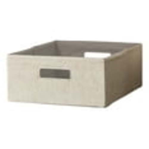 Better Homes & Gardens Half-Size Fabric Storage Bin, 2 Pack, Tan