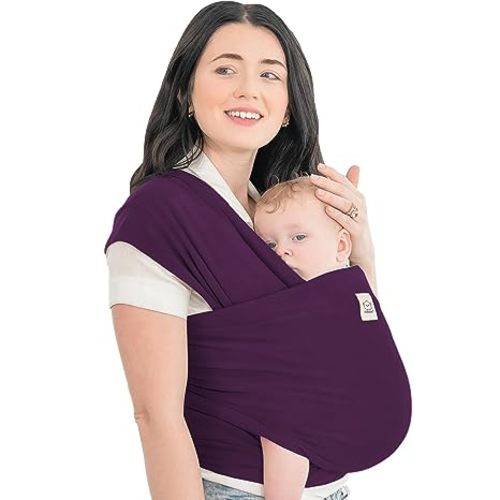 KeaBabies Baby Wrap Carrier - All in 1 Original Baby Carrier Newborn to Toddler Sling, Easy to Wear, Hands Free Bonding, Lightweight, Breathable Infant Wraps (Warm Hearth)
