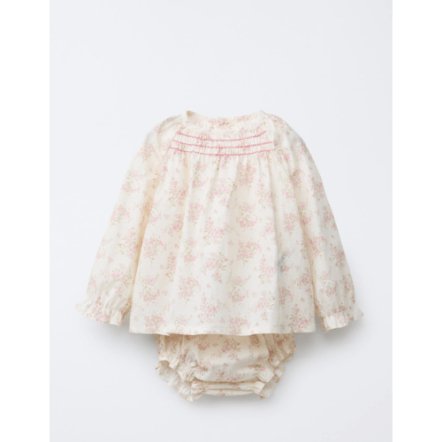FLORAL BLOUSE AND PANTIES - Pink | ZARA United States