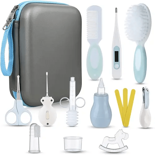 Baby Grooming and Health Kit, Lictin 15 in 1 Safety Care Set, Newborn Nursery Health Care Set with Hair Brush,Comb,Nail Clippers and More for Newborn Infant Toddlers Baby Boys Girls