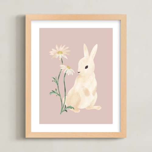 Animals and Daisies 2 Limited Edition Nursery Art Print by Dani Lugato