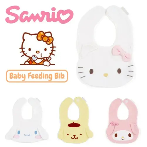 Sanrio Hello Kitty Baby Feeding Bib Cute Melody Infants Saliva Towel Cartoon Soft Cotton Burp Cloth Newborn Toddler Kids Bibs - AliExpress
