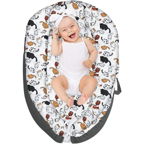 Comfortable 𝐁𝐚𝐛𝐲 Lounger Pillow Washable Snuggle Lounger Nest for Home