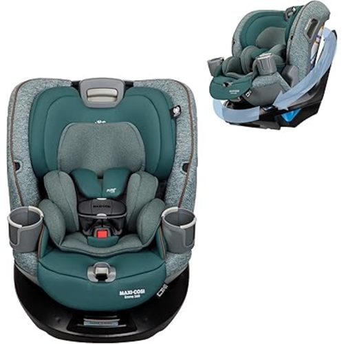 Maxi-Cosi Emme 360 Car Seat: Rotating Car Seat 360, All-in-One Convertible, Car Seat 360 Rotation, Swivel Car Seat in Meadow Wonder