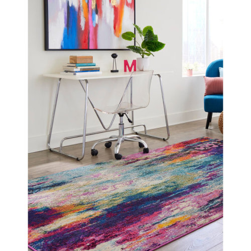 Langley Street® Hashimoto Abstract Area Rug & Reviews | Wayfair