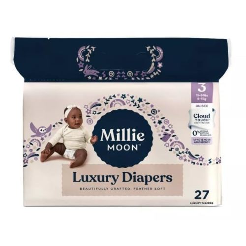 Millie Moon Luxury Disposable Diapers - (Size 3 and 27 Count)