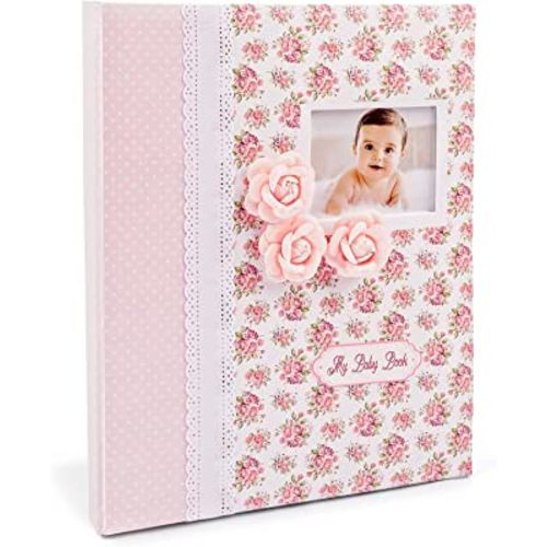 Baby Book Memory – Keepsake Album Baby Girl First 5 Year Events Pregnancy to Age 5 – Pink