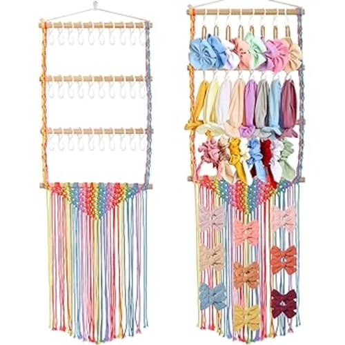 Amazon.com: ALinmo Headband Holder Hair Bows Organizer for Girls, Baby Headbands Hair Accessories Organizer Storage Wall Hanging Decor for Toddler Girls Room : Baby