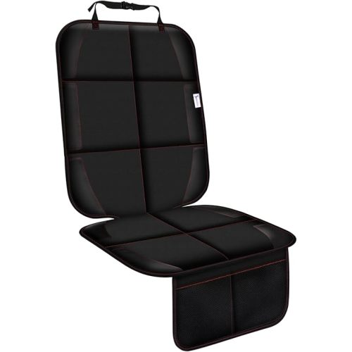 Car Seat Protector With Non-Slip Rubber Padded Backing, Waterproof Thickest Padding for Child Seats, No Imprint Under Baby Seat (Red-1pcs)