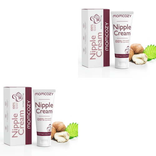 (2 pack) Momcozy 100% Natural Nipple Cream 1.41oz, Vegan Lanolin-Free Nipple Butter for Breastfeeding, Used with S12 Pro M5 Breast Pumps, Breastfeeding Essentials