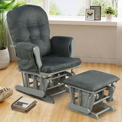 Bahrudin Upholstered Glider