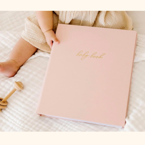 First Year Baby Memory Book - Pink