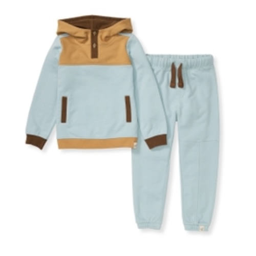 Organic Baby Boy Colorblocked Set
