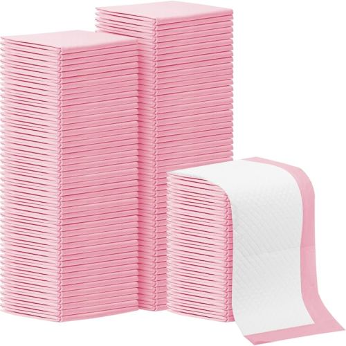 100Pack Disposable Changing Pads,Baby Disposable Underpads 17 X 13 in,Waterproof Diaper Changing Pad,Ultra Absorbent Disposable Pads,Leak-Proof Breathable Underpads Bed Table Protector Mat