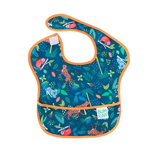 Bumkins SuperBib, Baby Bib, Waterproof, Washable, Stain and Odor Resistant, 6-24 Months - Jungle - Ocean Life