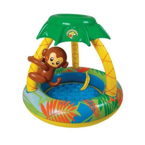 Poolmaster Bananas Monkey Swimming Pool With Sun Protection