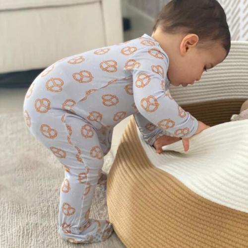Zippered Footie, Pretzel Twists - Dear Perli | Maisonette