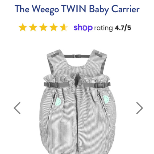 The Weego TWIN Baby Carrier