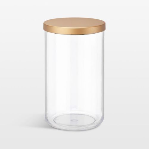 NeatMethod XL Clear Canister with Brass Lid