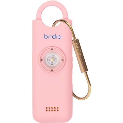 She's Birdie - The Original Personal Safety Alarm for Women by Women - Loud Siren, Strobe Light and Key Chain for Self Defense - Rechargeable with Power Switch and Flashlight (Blossom)