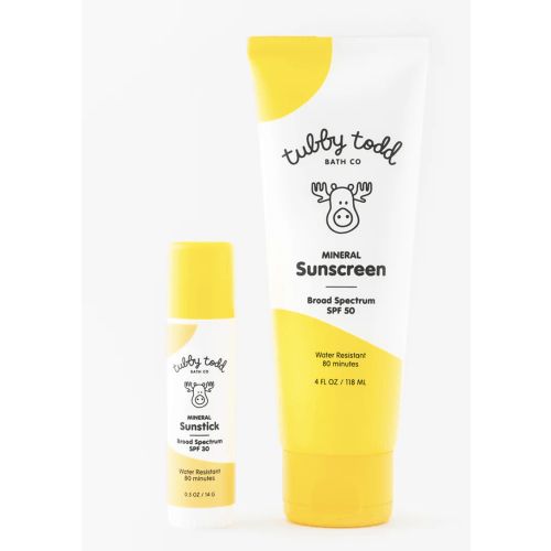 Tubby Todd Sunscreen (stick and lotion)