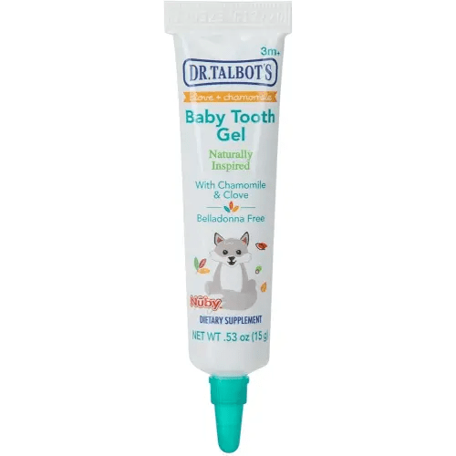 Dr. Talbot's Baby Tooth Gel for Sore Gums, Naturally Inspired, .53 Oz, Benzocaine Free, Belladonna Free
