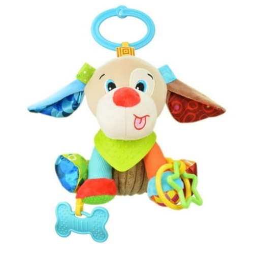 Kbndieu Infant Developmental Soothing Plush Toys, Baby Activity and Teething Toys with Multi-Sensory Rattle and Textures for 3 6 9 12 Months and Newborn Gifts on Clearance