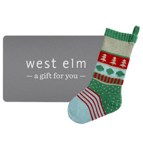 West Elm eGift Card for Embroidered Christmas Stocking🎅🏼🎄♥️