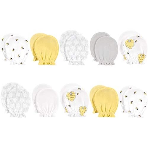Hudson Baby Unisex Baby Cotton Scratch Mittens