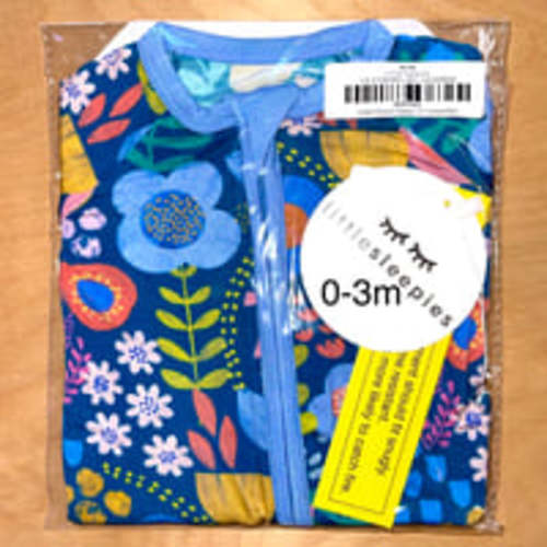 Little Sleepies Folk Floral Zippy - NIB (0-3m)