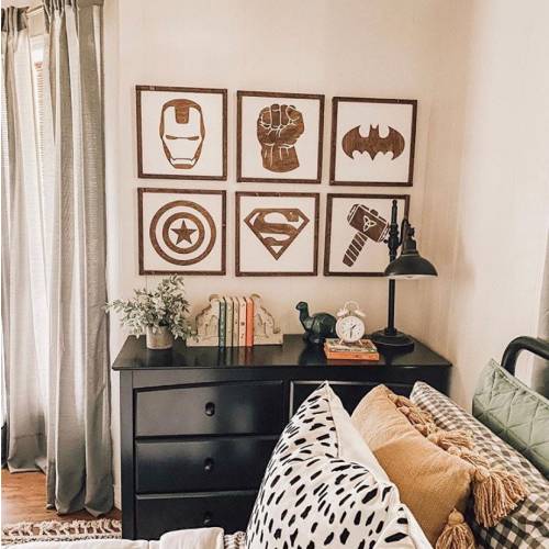 Superhero Sign, Super Hero Wall Art, Boys Room Decor, Nursery Decor, Superhero Nursery, Kids Bedroom Decor, Superhero Decor, Boys Shared