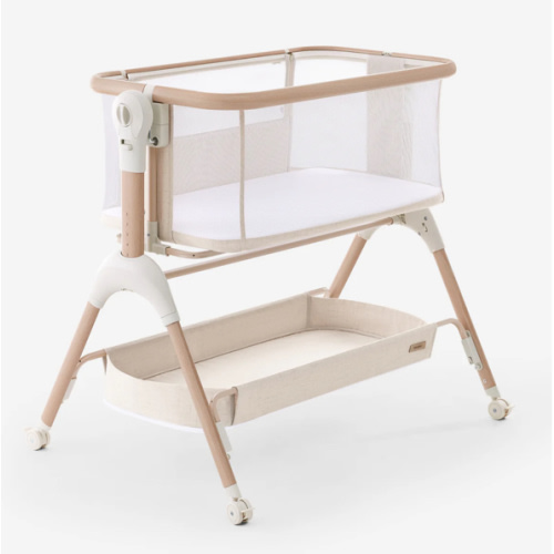 HARPPA Cuddly Signature | 3-in-1 Rocking Baby Bassinet & Bedside Sleeper with Anti-Reflux Mattress for Newborns | Attaches to Bed, Adjustable Height, Tool-Free Setup, Portable Wheels, CPSC Certified, Gentle Rocking Motion | Ideal for Infants, Safe Co-Slee