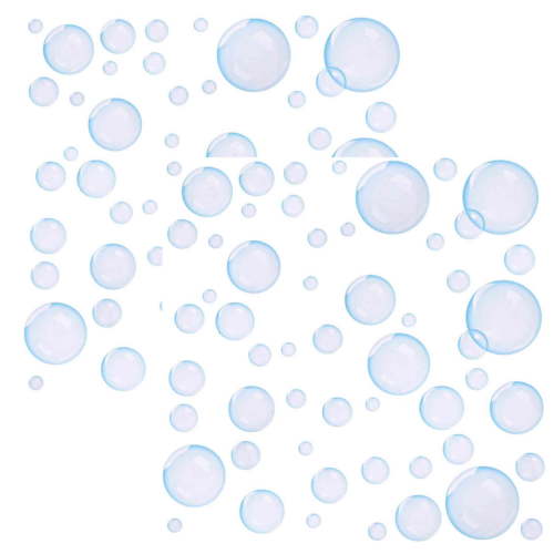 2Pcs Bubble Stickers, Bubble Wall Decor Cutouts, Underwater Ocean Bubbles Themed Decorations for Bathroom Wall Decor Birthday Bubbles Party Decorations(Color 1)