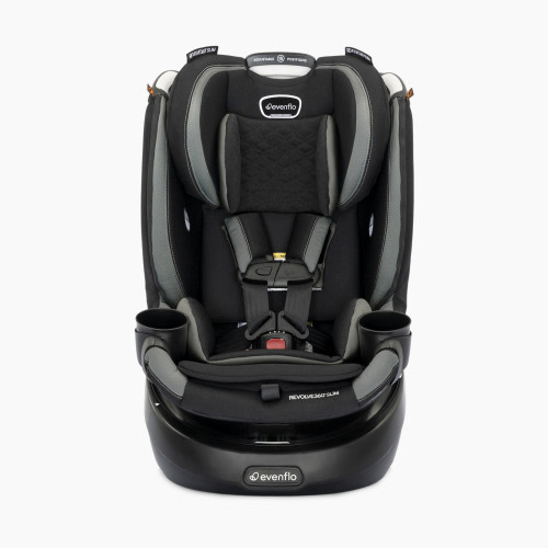 Evenflo Revolve360 Slim 2-in-1 Rotational Car Seat with Quick Clean Cover - Salem Black