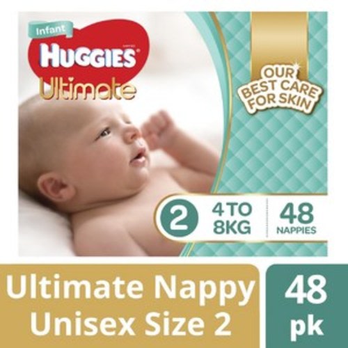 Huggies Nappies Unisex Infant Size 2 Bulk | 48 pack