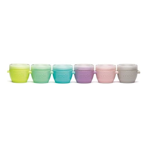 melii Snap & Go Baby Food Storage Containers with lids, Snack Containers, Freezer Safe - Set of 6, 2oz - 2oz - 6 Pack
