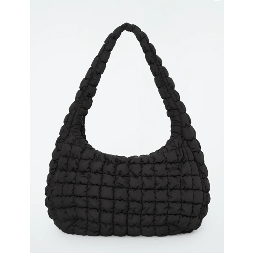 Diaper Bag OVERSIZED QUILTED CROSSBODY BAG - Black - Bags - COS