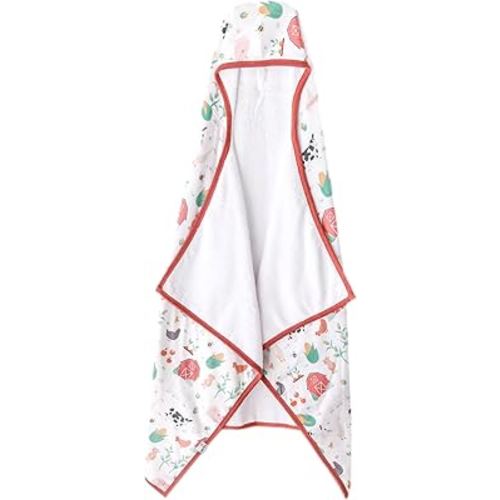 Copper Pearl Hooded Bath Towels Premium Knit/Terry Cloth Toddler Towels with Hood, Pockets, and Cool Designs - Great to Gift and Make Bath Time Fun - Big Kids Hooded Towel, Farmstead
