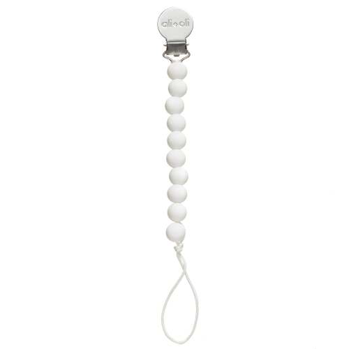 Ali+Oli Pacifier Clip (White)