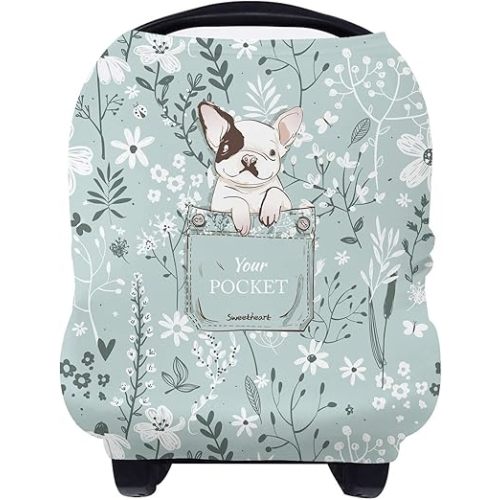 Yoofoss Nursing Cover Breastfeeding Scarf - Baby Car Seat Covers, Infant Stroller Cover, Carseat Canopy for Girls and Boys