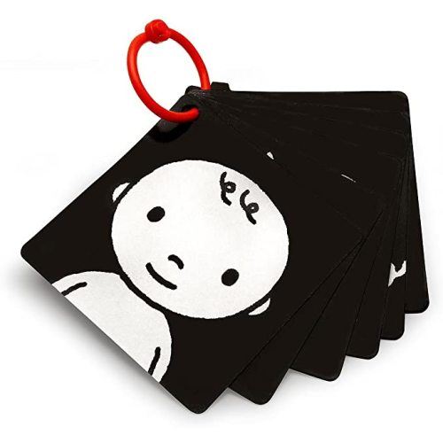 Black, White & Red Infant-Stim Clip Along High Contrast Stroller Flash Cards