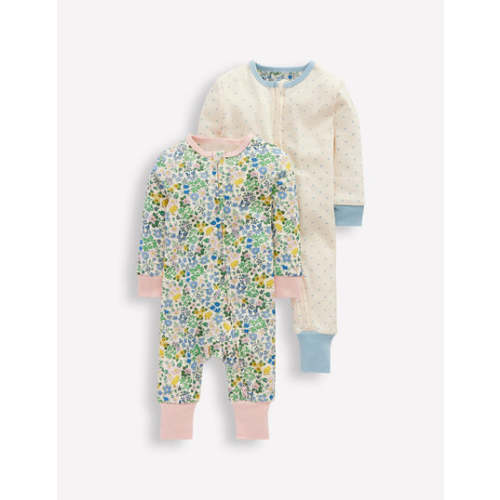 Twin Pack Rompers-Chick Floral | Boden USA