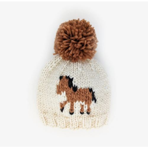 Pony Handknit Beanie (Cream) – Bridle Up Hope Shop
