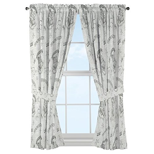 Jay Franco Harry Potter Spellbound 63" Drapes, 63 Inch, Gray